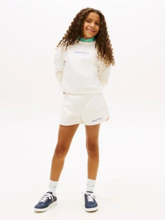 Glitter-shorts med Tommy-logo for barn
