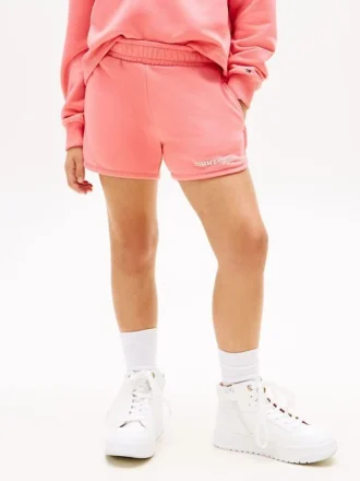 Glitter-shorts med Tommy-logo for barn