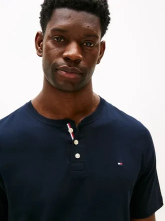 Henley-soveskjorte i suede-jersey