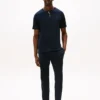 Henley-soveskjorte i suede-jersey