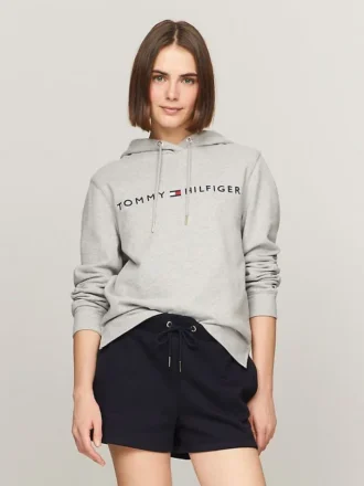 Hettegenser med brodert Tommy-logo