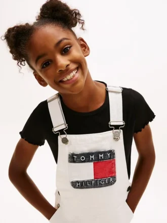 Hilfiger Denim-kjole med badgemotiv for barn