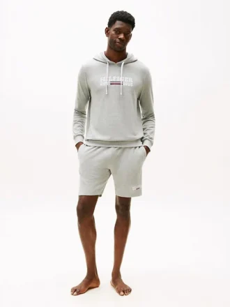 Hilfiger Logo Pique 8″ Sleep Shorts
