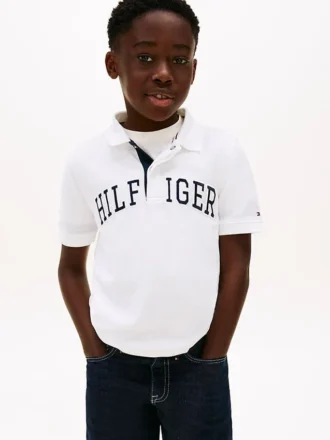 Hilfiger-poloskjorte med grafisk trykk for barn