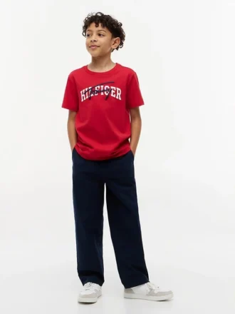 Hilfiger-T-skjorte med grafisk trykk for barn