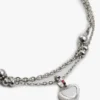 Hjerte-charm dobbeltlags armbånd