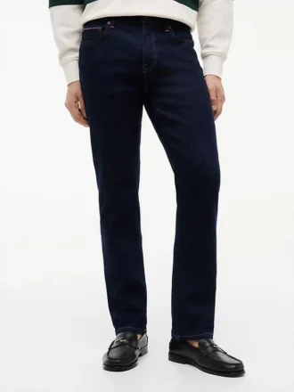 Indigo Wash Straight Jeans