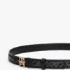 Jacquardbelte med monogramspenne