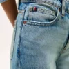 Jeans med høy midje og vide ben