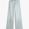 Jeans med rå kant, høy midje og vide ben Jeans med rå kant, høy midje og vide ben