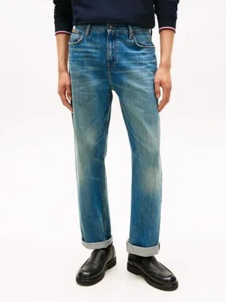 Jeans med spenne