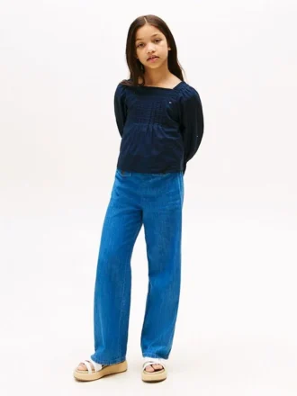 Jeans med vid benvidde for barn
