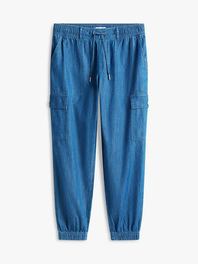 Joggebukse i stretchbomull Joggebukse i stretchbomull