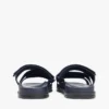 Justerbar sandal i semsket skinn