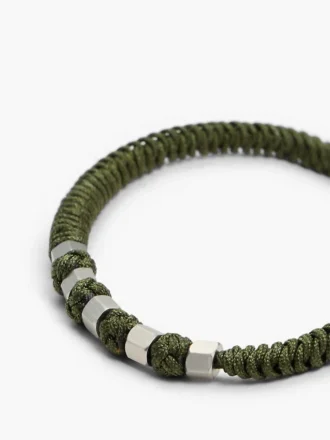 Justerbart flettet nylonarmbånd