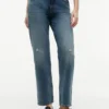 Klassiske jeans med høy midje og rett passform