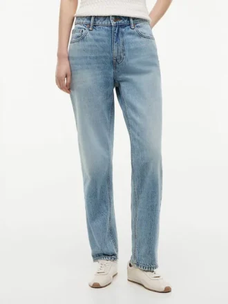 Klassiske jeans med høy midje og rett passform