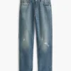 Klassiske jeans med høy midje og rett passform