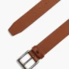 Lærbelte med flagglogo over hele