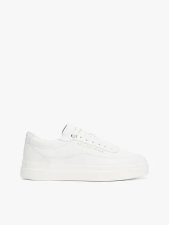 Lærsneaker med plateform