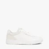 Lave sneakers i en blanding av skinn og semsket skinn