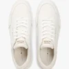 Lave sneakers i en blanding av skinn og semsket skinn