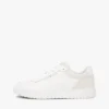 Lave sneakers i en blanding av skinn og semsket skinn