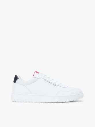 Lett Court-sneaker i skinnblanding