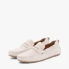 Loafer med pigger i semsket skinn