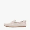 Loafer med pigger i semsket skinn