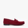 Loafers i ruskind med kjetting