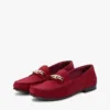 Loafers i ruskind med kjetting