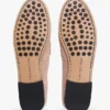 Loafers i ruskind med kjetting