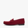 Loafers i ruskind med kjetting