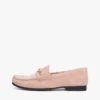 Loafers i ruskind med kjetting