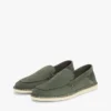 Loafers i semsket skinn