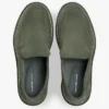Loafers i semsket skinn