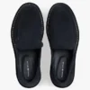 Loafers i semsket skinn