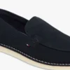 Loafers i semsket skinn