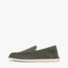 Loafers i semsket skinn