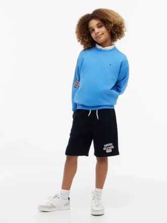 Logo-sweatshorts for barn