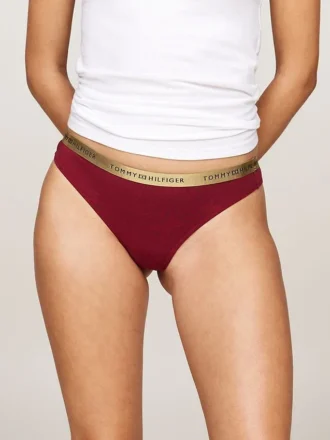 Logo Waistband Thong 5-pakning