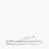 Metal Hardware TH Script Print Flip-Flop