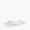 Metal Hardware TH Script Print Flip-Flop