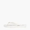 Metal Hardware TH Script Print Flip-Flop