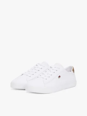 Metallisk hæl Canvas-sneaker