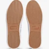 Metallisk logo, pebbled court-sneaker