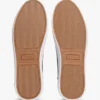Metallisk logo, pebbled court-sneaker