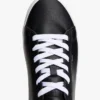 Metallisk logo, pebbled court-sneaker