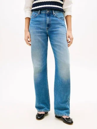 Mid-Rise Loose Straight Jeans